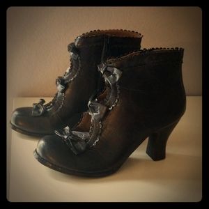 Victorian style booties